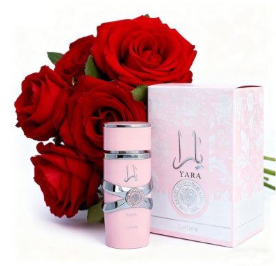 Парфюмна вода за жени Lattafa, Yara 100 ml + дезодорант спрей 200 ml 